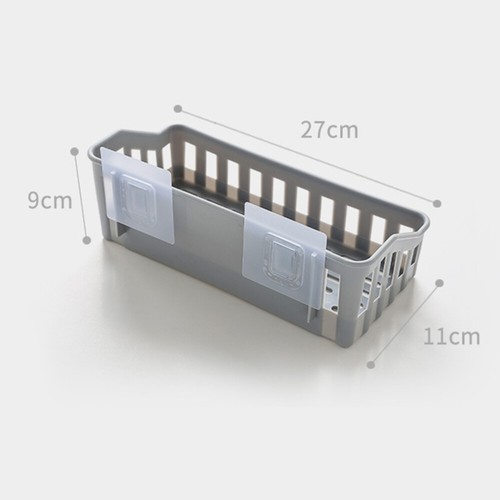 Set of 2 Bathroom Shelf Baskets for Toiletries Organizer Rack Kitchen - Picture 5 of 11