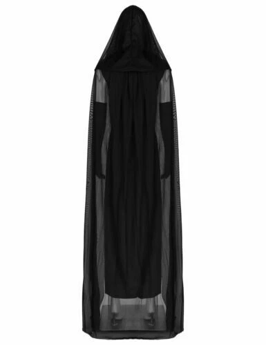 Renaissance Priest Sorcerer Robe Halloween Cosplay Costume Hooded Cape Unisex - Picture 16 of 26