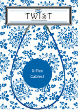 ChiaoGoo TWIST X-Flex Blue - S Small Interchangeable Cables - For US-2 2.75 m