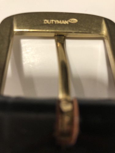 Dutyman Black Leather Belt Size 30 Removable Buckle - Bild 5 von 6