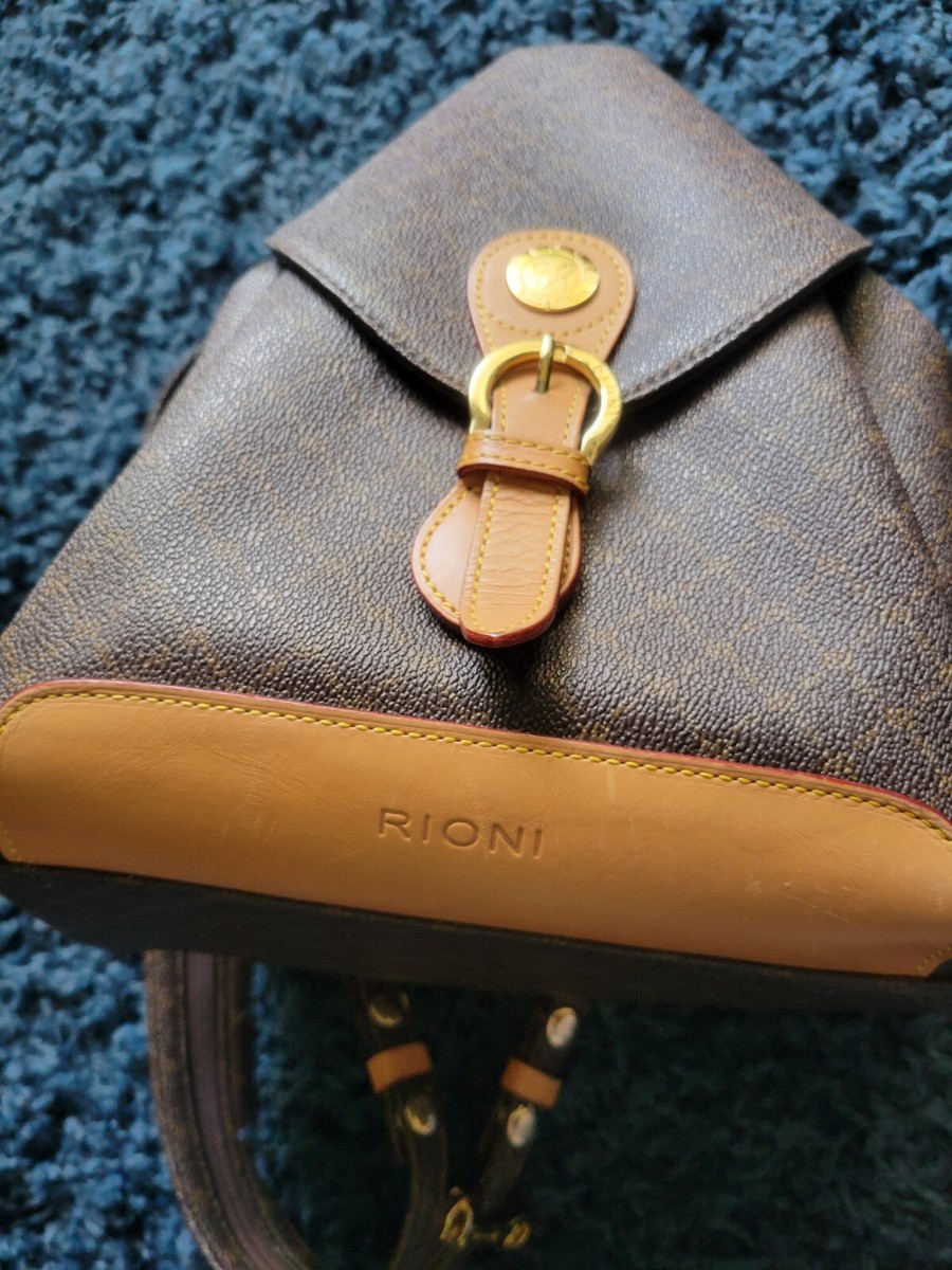 Rioni Signature brown Backpack with zipper strap ST 20082  display picture 2