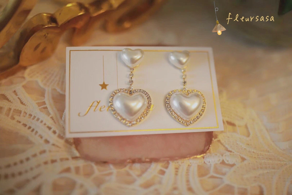 Designer pearl 2024 drop earrings