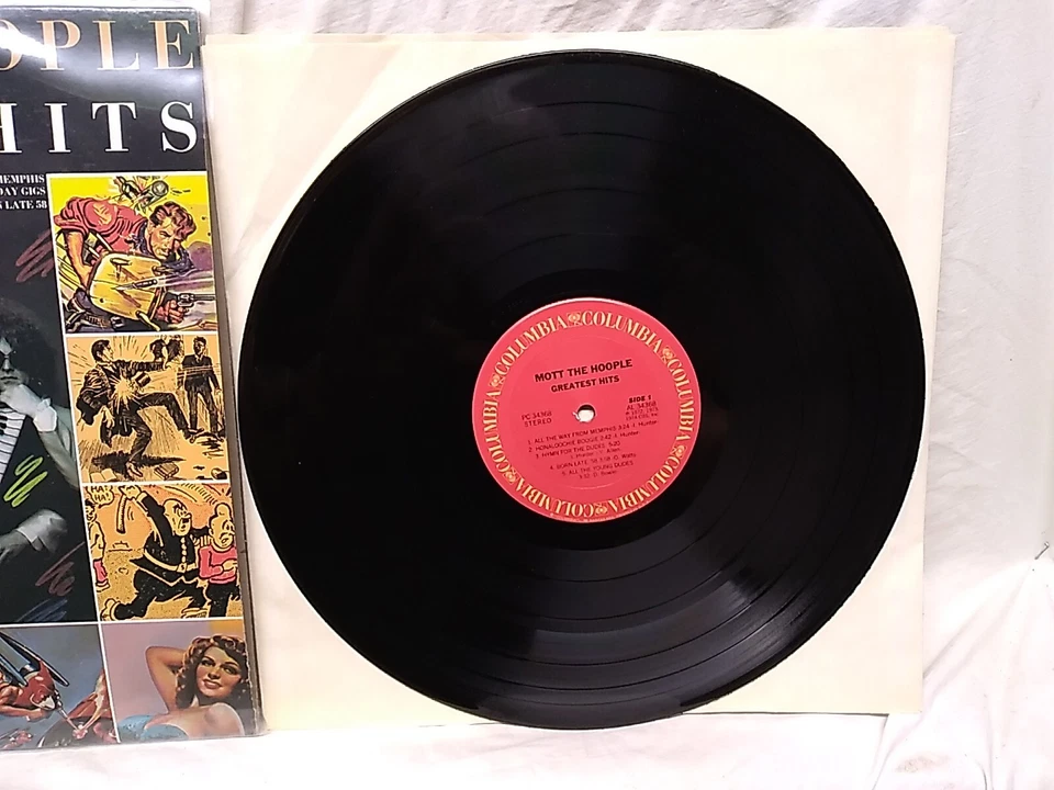 Mott The Hoople Greatest Hits Vinyl LP Columbia records PC 34368 1976 - Image 3 of 4