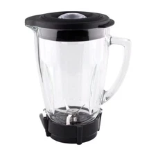 Felji Replacement Glass jar with Jar Base Bottom Cap, Blade for Oster Pro 1200