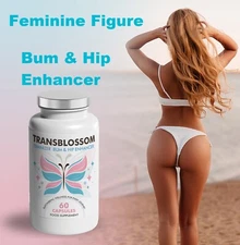 TransBlossom Bum & Hip Capsules - Bigger, Rounder, Firmer, Feminine Bottom - 60