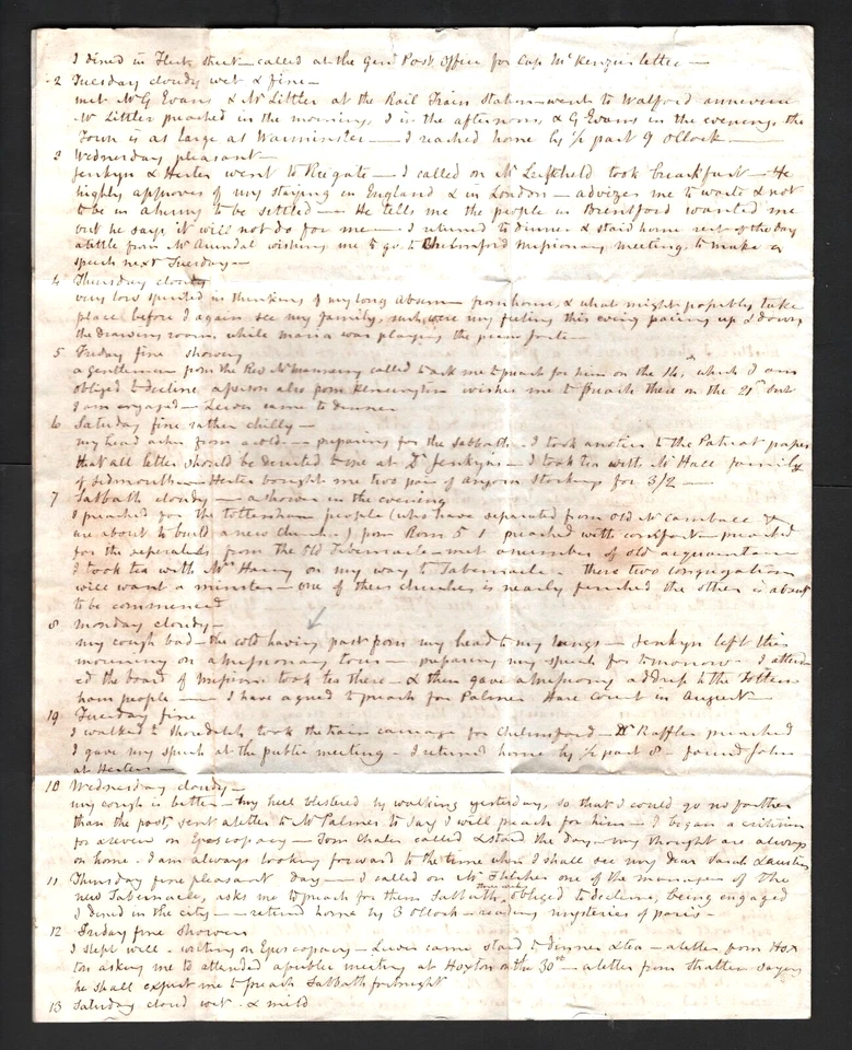 GB/USA TRANSATLANTIC Cover Historic MISSIONARY LETTER Contents New Bedford S239 - Image 4 of 4