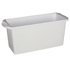 Ice Bucket Bin Storage Cube Freezer Stacking Tray White Container Holder White