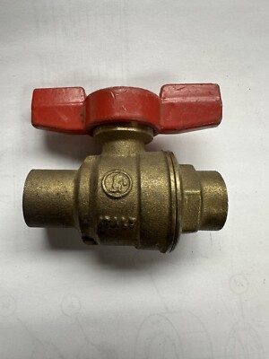 Brass Ball Valve 1/2'' Inline sweat, made in Italy