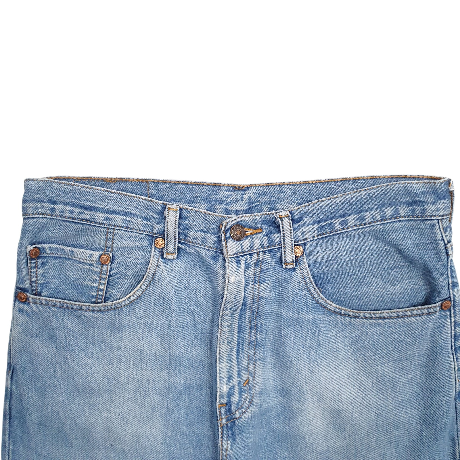 LEVIS 504 Jeans Regular Straight Fit Blue Denim Trousers Mens W34 L30 image 2