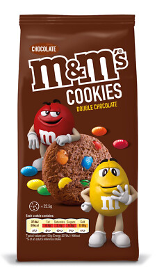 M&Ms Double Chocolate Cookies Biscuits European Snacks Candy 180g  