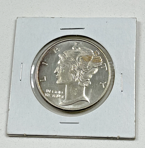 Vintage 1oz Mercury Dime Fine Silver .999 Round
