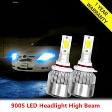 2pcs 9005 Hb3 Led Headlight Bulb High Beam Conversion Kit 6000k 5500lm Ice Blue
