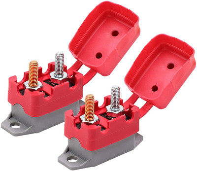 Dc 12v 24v Automatic Reset Circuit Breaker With Cover Stud Bolt For Automotive A