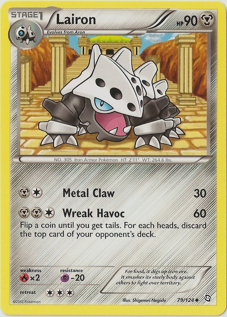 Pokemon - Lairon - 79/124 - Uncommon - BW - Dragons Exalted - NM