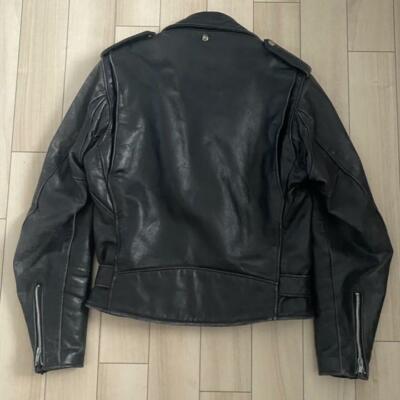 Schott Perfecto Double Leather Riders Jacket 80's Size 36 Schott Perfecto Double Leather Riders Jacket 80's Size 36