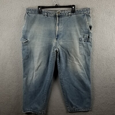 VTG Duck Head Jeans Cargo Utility Shorts 40 Long Blue Denim Outdoor  Workwear