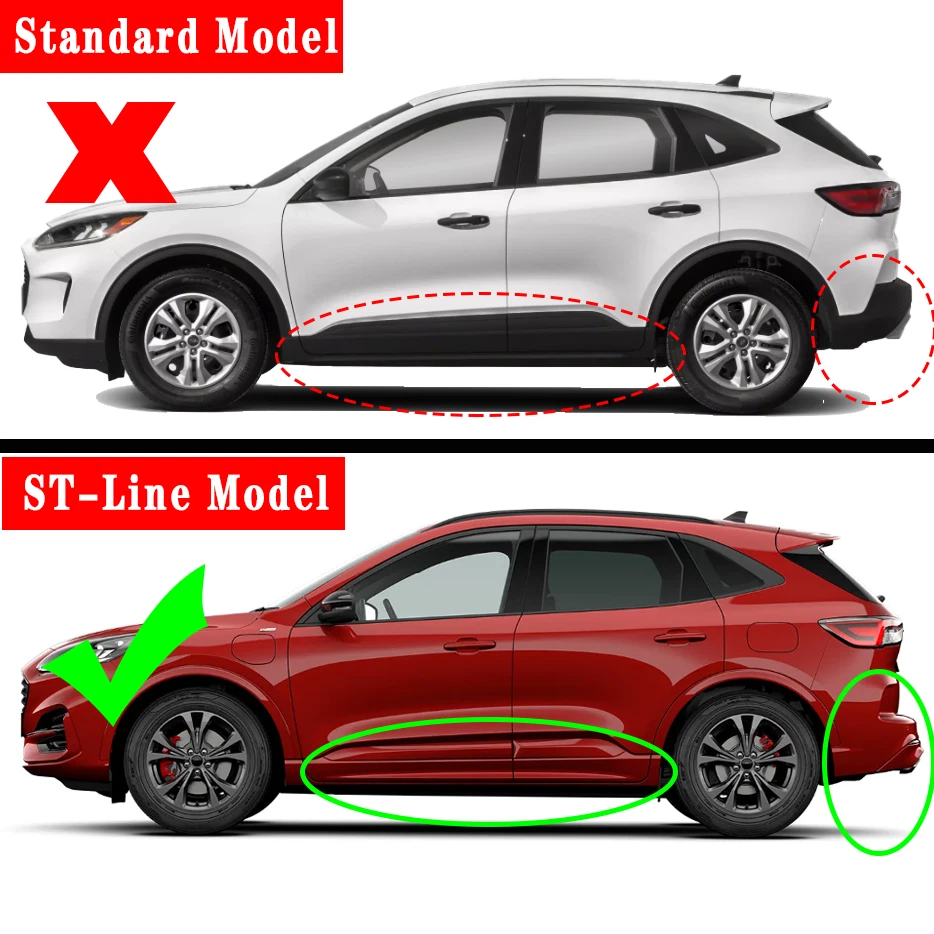 For 2020-2024 Ford Kuga ST-Line MK3 Mud Flaps Mudguard Splash Guards Front Rear - Image 2 of 4