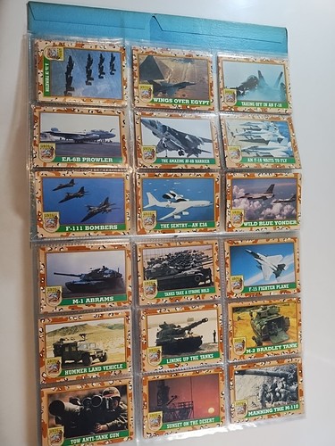 1991 Topps Desert Storm & Pacific Operation Desert Shield ~ Both Complete Sets - Picture 4 of 17