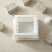 Forma de bloque hueco forma de ladrillo de cemento de plástico reutilizable de larga duración para patio