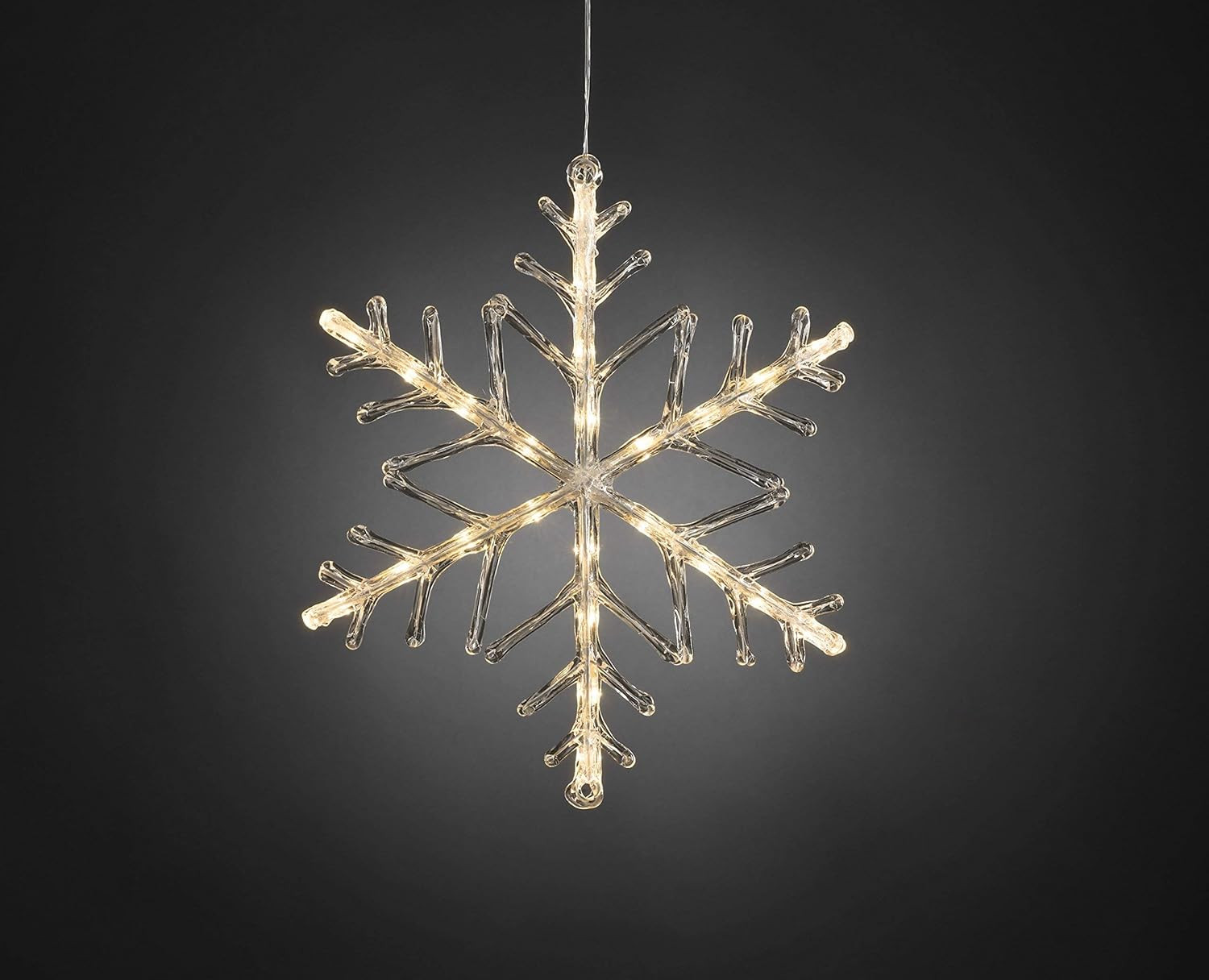 Fiocco di Neve Luminoso LED 24 Luci Calde per Bambini e Famiglia - 2