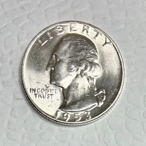 1953-D Silver Washington Quarter, Brilliant Uncirculated
