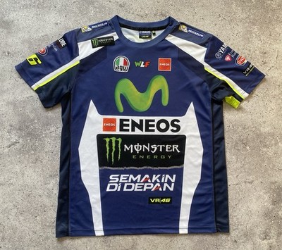 Vintage Yamaha T-Shirt Logo Eneos Monster Energy Moto Y2K