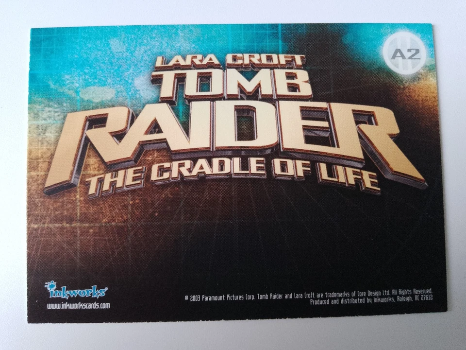 Chris Barrie Inkworks 2003 Tomb Raider The Craddle of Life Autograph A2 Hillary - Image 2 of 4