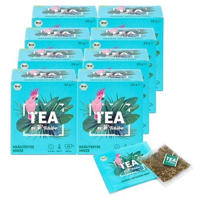 Tchibo Tee  TEA by Tchibo  Bio Kräutertee Minze 160 Stück - 8x 20 Teebeutel
