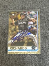 2019 Topps Trevor Richards Autograph Rookie Card Gold /2019 Marlins Blue Jays. rookie card picture