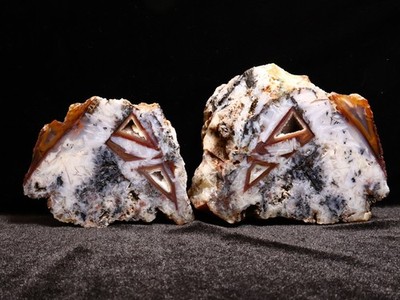 Geometry in Turkish Stick Agate, Ankara, Turkey