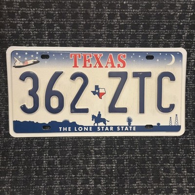 Original US Auto Kennzeichen Nummernschild USA   Texas Lone Star State 