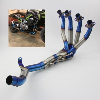 For Kawasaki Z900 2017-2025 Slip On Full System Exhaust Header Front Link Pipe
