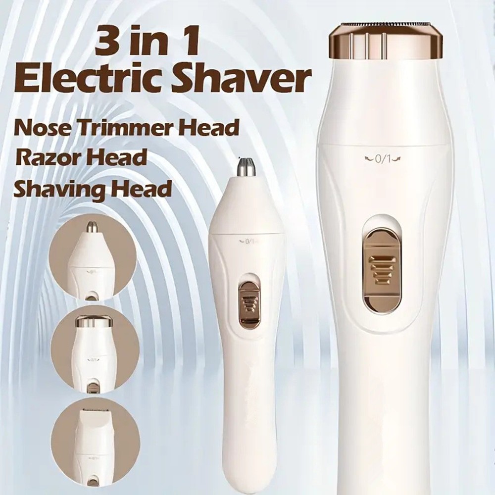 3in1 Facial Hair Removal Women Electric Remover Eyebrow Trimmer Shaver Epilators