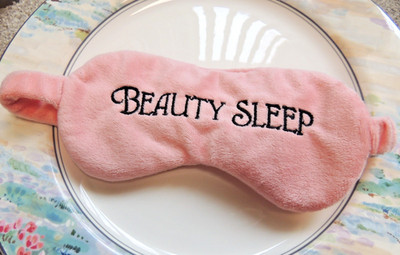 Beauty Sleep Soft Plush Pink Sleep Mask One Size