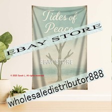 Tides of Peace Art Tapestry nautical minimal home accent 39X59 in