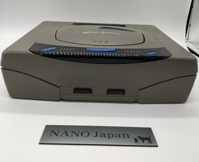 Sega Saturn Console HST-3210 Gray Model Two controllers Tested Japan NTSC-J