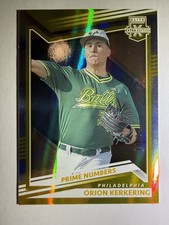 2022 Panini Elite Extra Edition - Orion Kerkering #152 Prime Numbers Gold /24