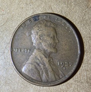 1937 D Lincoln Wheat Penny O311