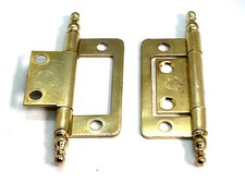 Finial Flush Hinges for Cupboard Cabinet Wardrobe Doors Bronze / Brass Effect