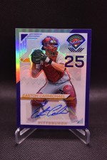 Easton Carmichael Auto /125 2025 Panini Prospect Edition Blue Prizm Pirates