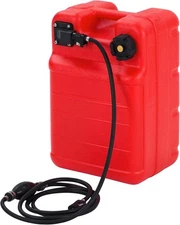 24L/6 Portable Gallon Boat Fuel Tank Plastic Marine Outboard Boat Gas Tank &Hose