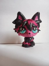 Littlest Pet Shop OOAK Custom Wolf Cat Maine Coon Scene Core Sculpted Pink Black