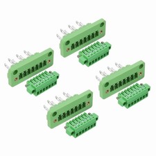 4 Set 7-Pin 3.81mm Pitch Pluggable Screw Terminal Block Connectors