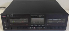 Nikko ND-100W Vintage ￼Stereo Double Cassette Deck Made In Korea Read Descriptio