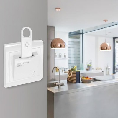 40A 86 Type Hotel Card Power Switch Energy Saving Switch With 3 Card Keys New