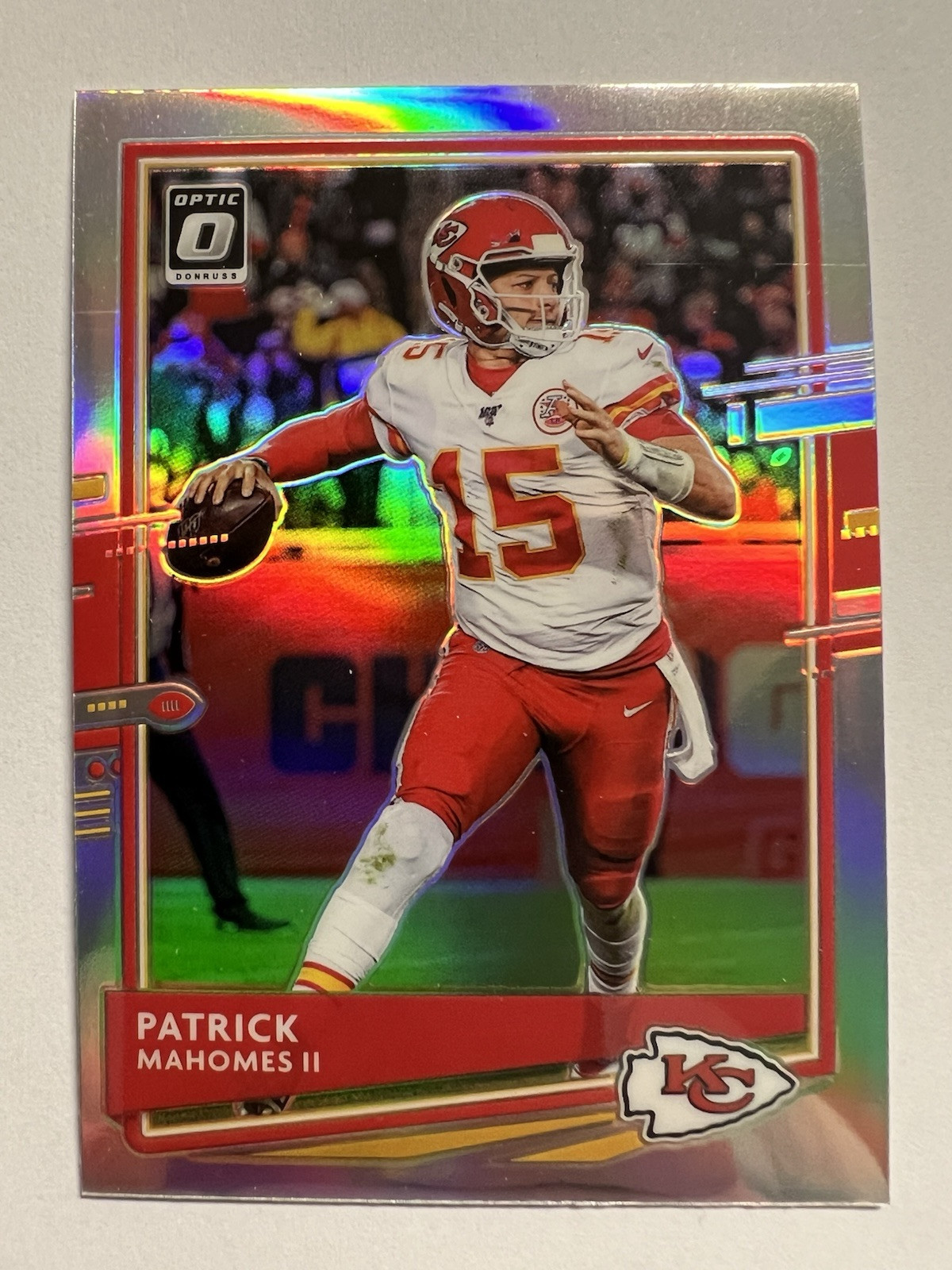 2020 Donruss Optic Patrick Mahomes #1 Silver Holo KC Kansas City Chiefs MVP