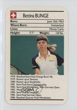 1987 Ace Fact Pack Tennis Bettina Bunge