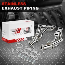 Shorty Steel Exhaust Manifold Header For 99-04 Nissan Frontier Xterra 3.3L V6