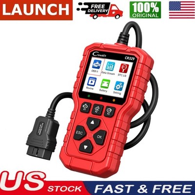 2026 LAUNCH CR329 Car Scan Tool Diagnostic OBD2 Scanner Battery Voltage Testing^