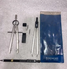Staedtler Mars Germany Vintage Art Drafting Tools Compass Drawing  551 63 A6